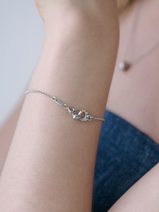Silver lining bracelet