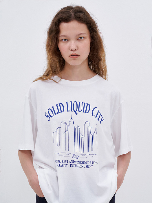CITY DRAWING TEE _ WHITE