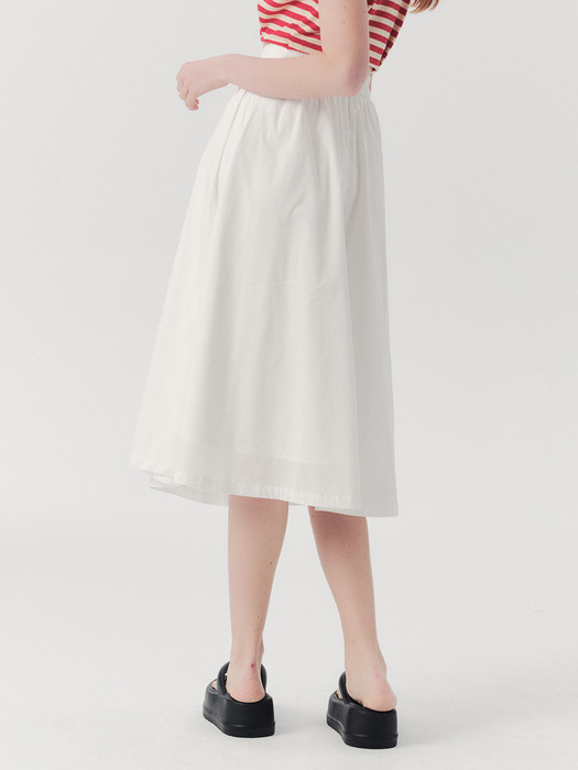 WED_Modern linen long skirt