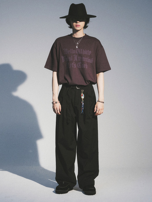 MATIX RELAXED BELTED PANTS_BK
