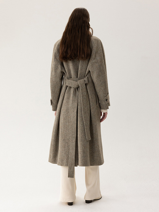 FW23 Scotchtweed Wool Single Coat Khaki