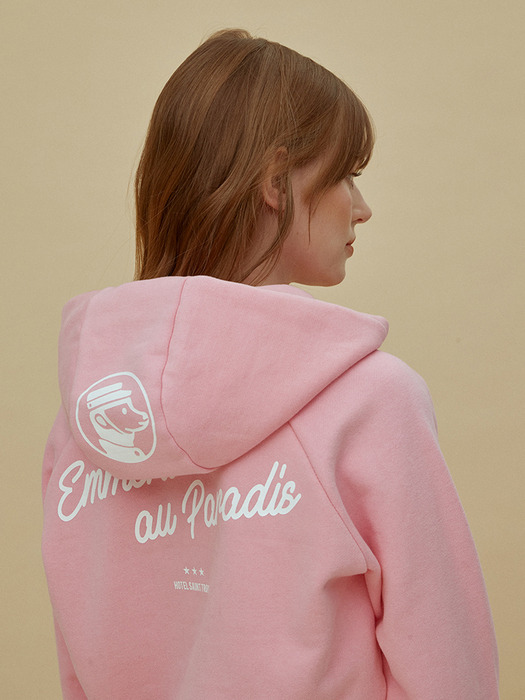 PINK HOODIE SWEATSHIRT