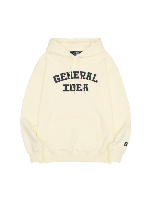 UNISEX 베이직 로고 후드 티셔츠 [CREAM] / SBC3U02008