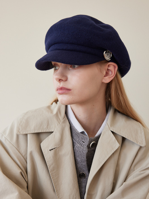 Seal Stamp Newsboy Cap (4 Colors)