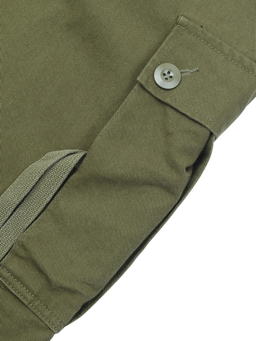 strap cargo pants (khaki)