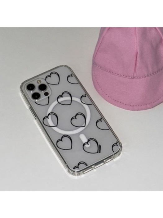 [MagSafe] signature heart case (젤하드 휴대폰케이스)