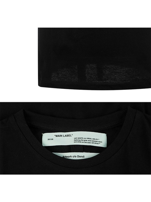 [오프화이트] OMAA027R191850071088/ DONDI 우먼 블랙 티셔츠