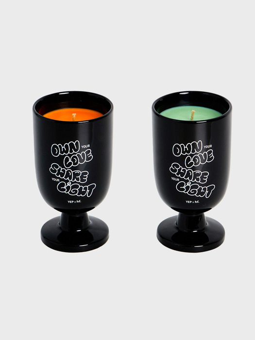 [선물포장] 허니플라밍고 x 영아이드프로젝트 캔들 컵 - Orange, Green