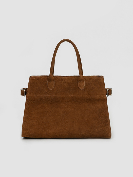 Calf Suede Classic Tough Work Bag (Brown)