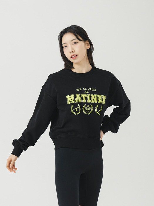 [기모 옵션] Matinee Sports Club Sweat Shirts [BLACK]