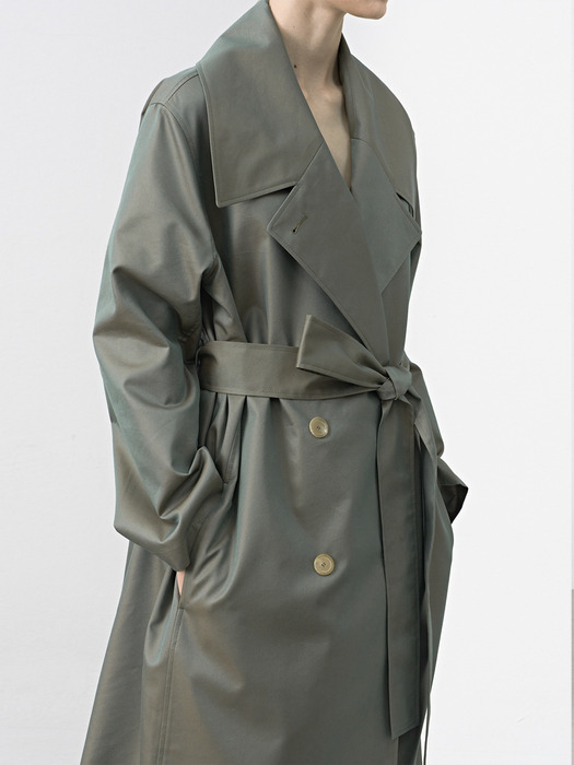 Double breasted trench coat