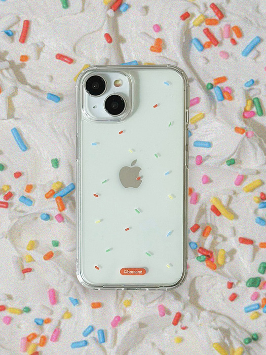 Rainbow Sprinkle case  (Jelly/Jell hard)