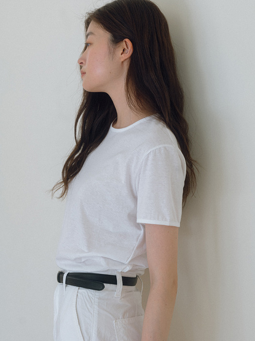 Basic Cotton T-shirt - Ivory