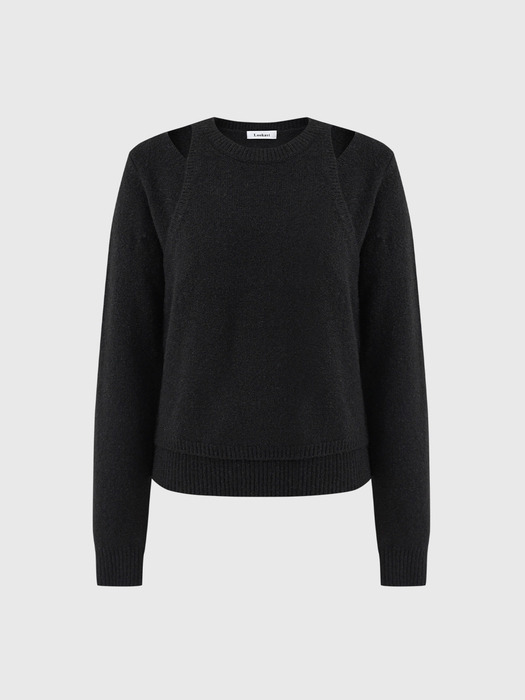 린디 울 레이어드 니트 탑 / LINDY WOOL LAYERED KNIT TOP_2colors