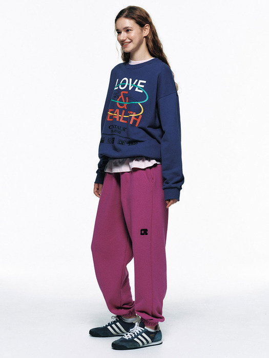 CENTAUR EMBLEM SWEATPANTS_MAGENTA