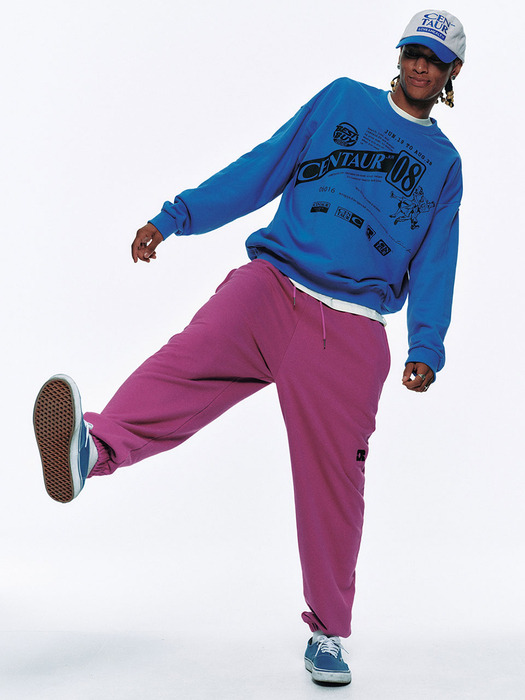 CENTAUR EMBLEM SWEATPANTS_MAGENTA