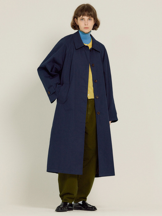 Row Trench Coat (Navy)