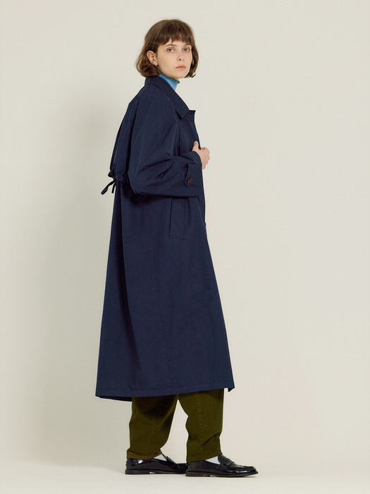 Row Trench Coat (Navy)