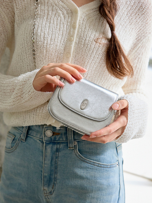 Leny mini bag - Silver