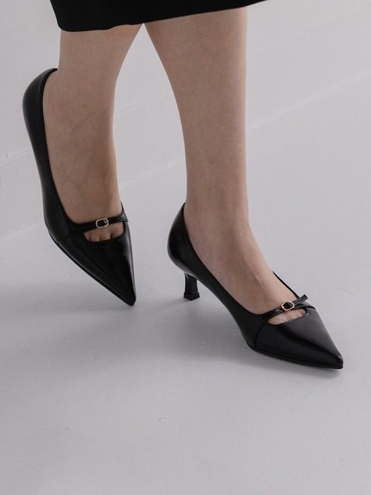 jane gold pumps black