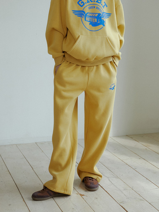 Butter Wing Fluff Sweat Pants (Mustard)