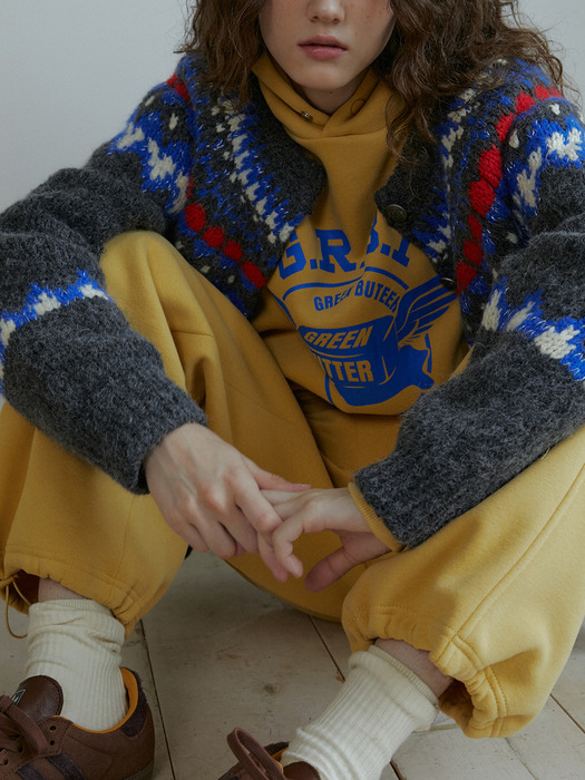 Butter Wing Fluff Sweat Pants (Mustard)