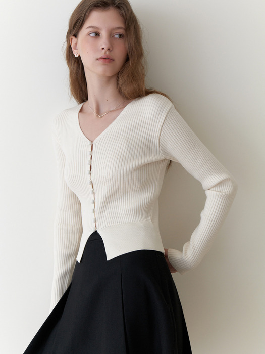 Liatris knit cardigan (ivory)