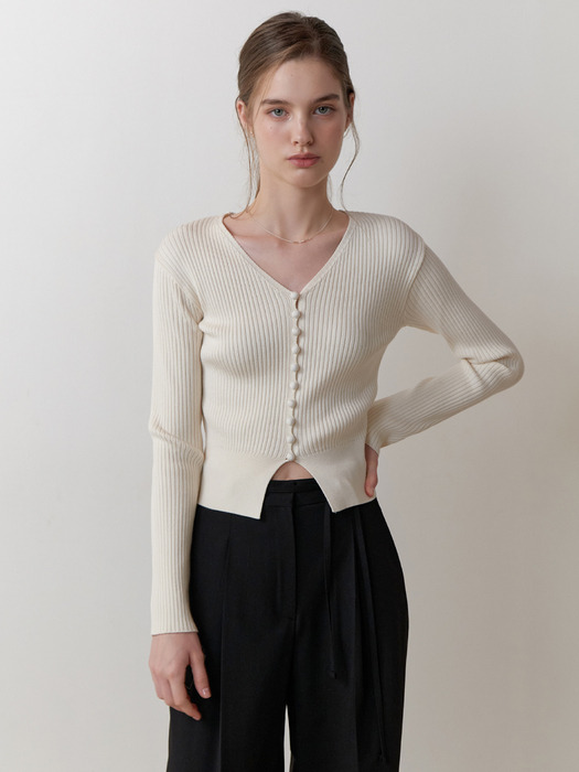 Liatris knit cardigan (ivory)