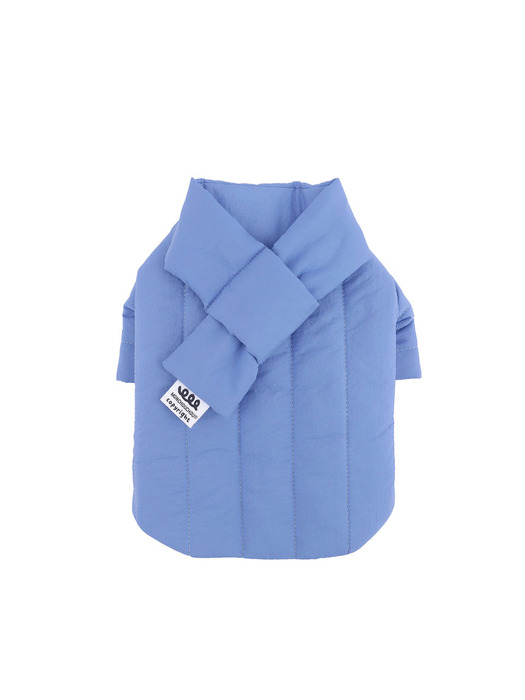 Rich Light Quilted Jacket_Cornflower Blue