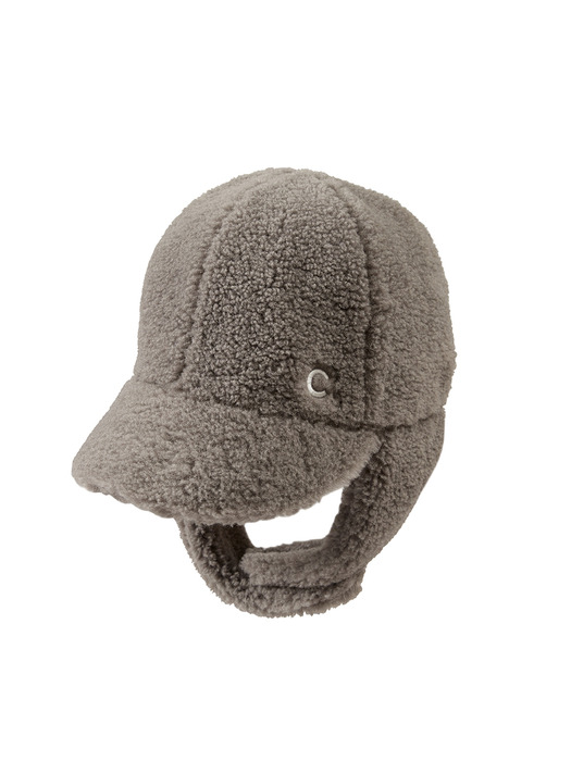 [24FW clove] Teddy Hat_Men (Charcoal)