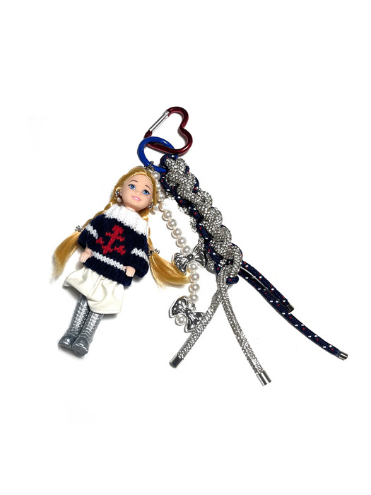 Beautiful doll keychain_navy