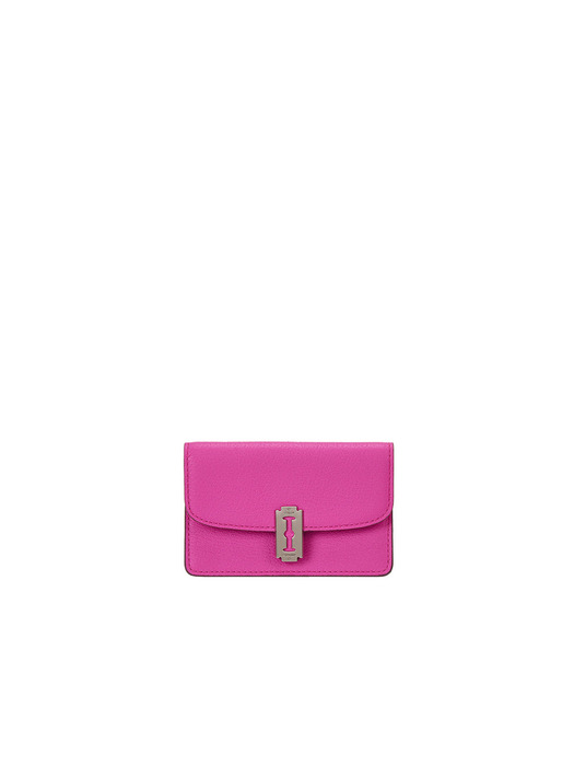 Occam Lune Double Flap Card Wallet (오캄 룬 더블 플랩 카드지갑) Punk Pink