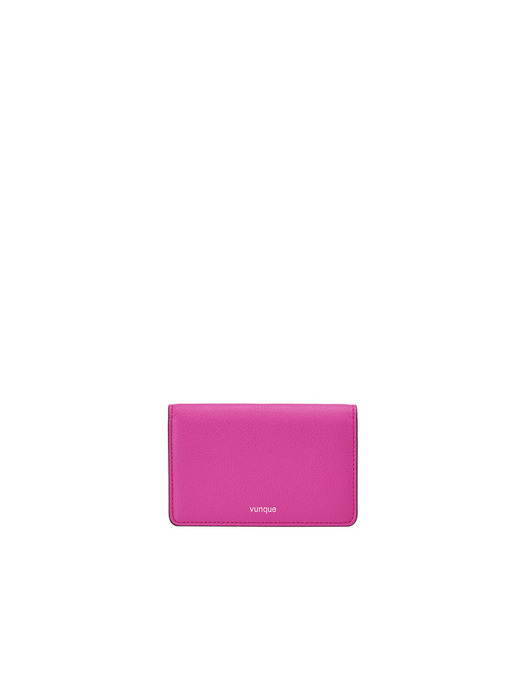 Occam Lune Double Flap Card Wallet (오캄 룬 더블 플랩 카드지갑) Punk Pink