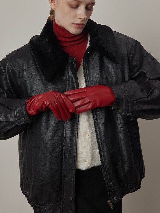 QSRB Soft Touch Real Lambskin Leather Gloves