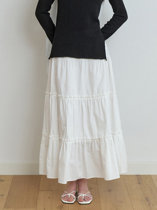 [16th] Melon balm skirt (white)