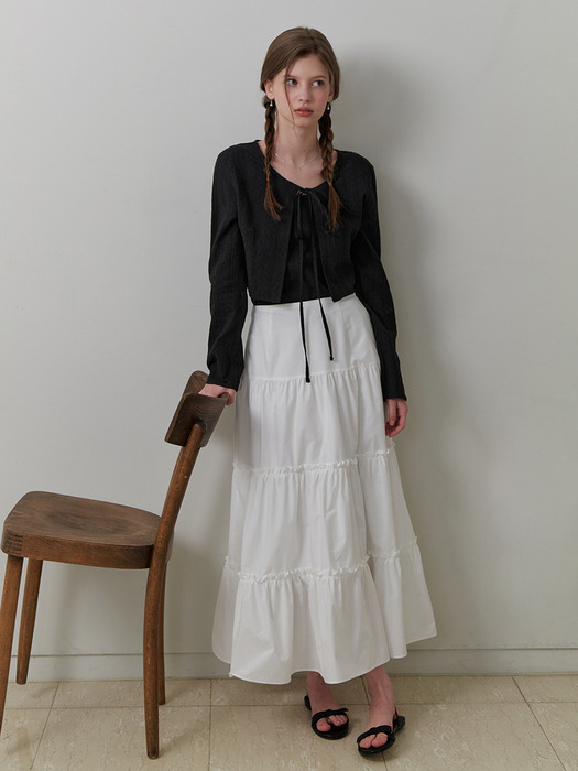 Melon balm skirt (white)