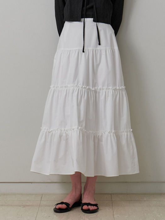 Melon balm skirt (white)