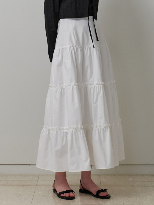 Melon balm skirt (white)
