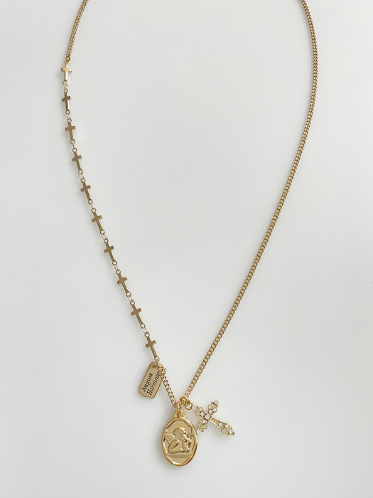 [단독] angel necklace (Gold/surgical steel)