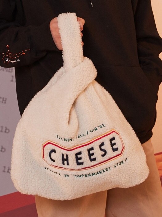 Cheese Fleece Eco-bag (Cream)