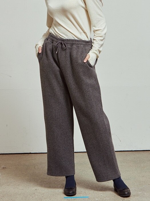 Toktok wool pants_Charcoal