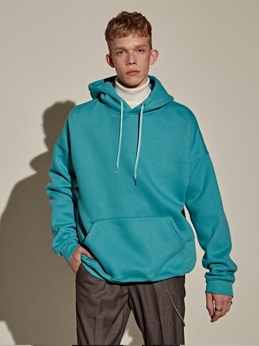 Y13 EMBROIDERY HOODY_BLUE GREEN