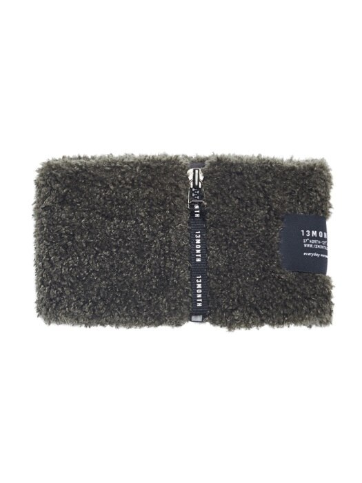 BOUCLE NECK WARMER (CHARCOAL)