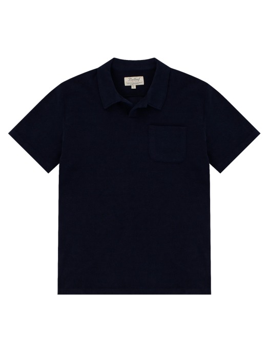 Terry Cotton Polo (Navy)