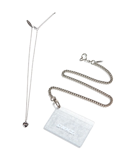 [SET/FREE GIFT] PVC CARD HOLDER + CHAIN + SURGICAL NECKLACE