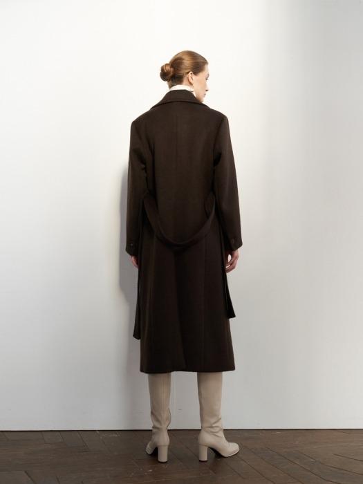 NTW CASHMERE DOUBLE LINE COAT 2COLOR