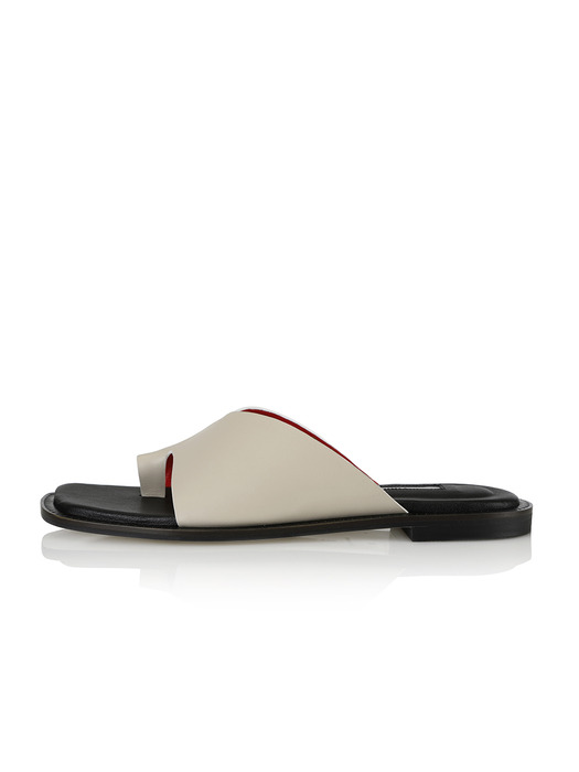 Origami sandals / 20SS-S425 Beige+White