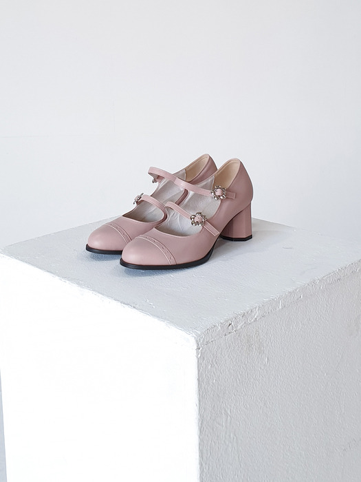 Lily Mary Jane Pumps (Pink)