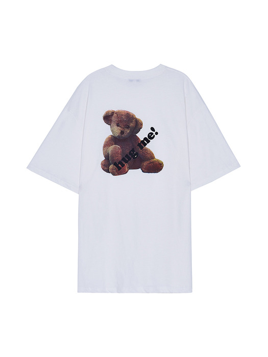 HUG ME TEDDY BEAR T-SHIRT (WHITE)