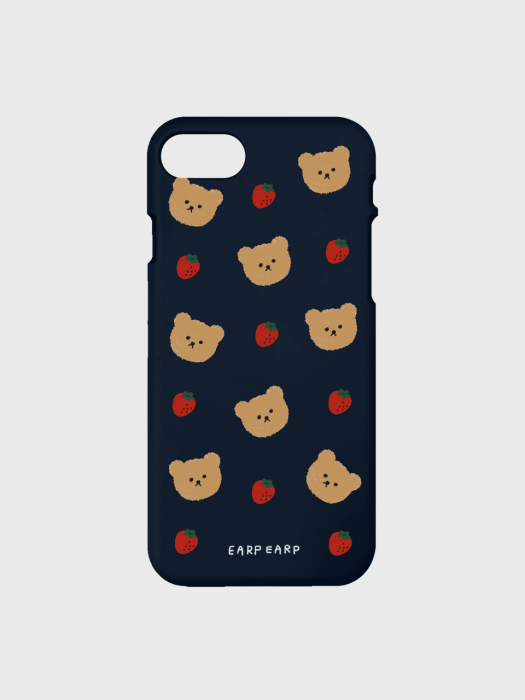 Dot strawberry bear-navy(color jelly)